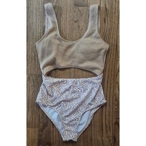 Split Sexy Monokini Bathingsuit Swimsuit Women's Size Small